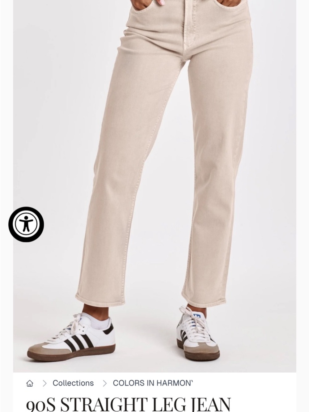NWT Dear John 90’s Straight Leg Jean in Oat Milk Size 25